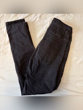Black Label Matte Black High-Waist Jeggings